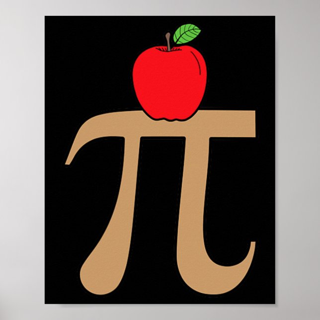 Apple Paj Pi Math Pun Poster (Framsidan)