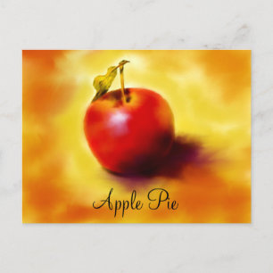 Apple Paj recept-kort Vykort