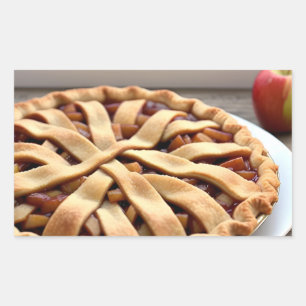 Apple Paj Rektangulärt Klistermärke