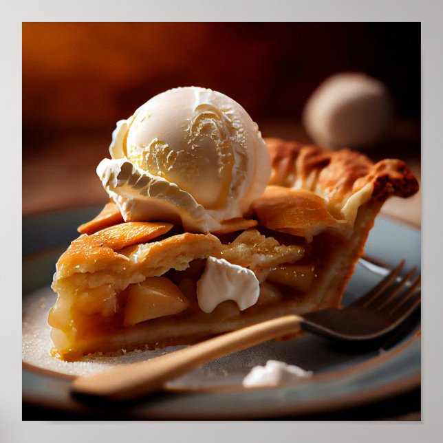 Apple Paj - Yummy Kitchen Wall Art Poster (Framsidan)
