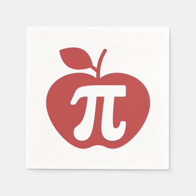 Apple Pi 3.14 Math Pi Day Pappersservett (Framsidan)