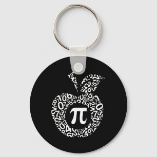 Apple Pi Algebra Sign Math Funny Pi Day Gift Nyckelring