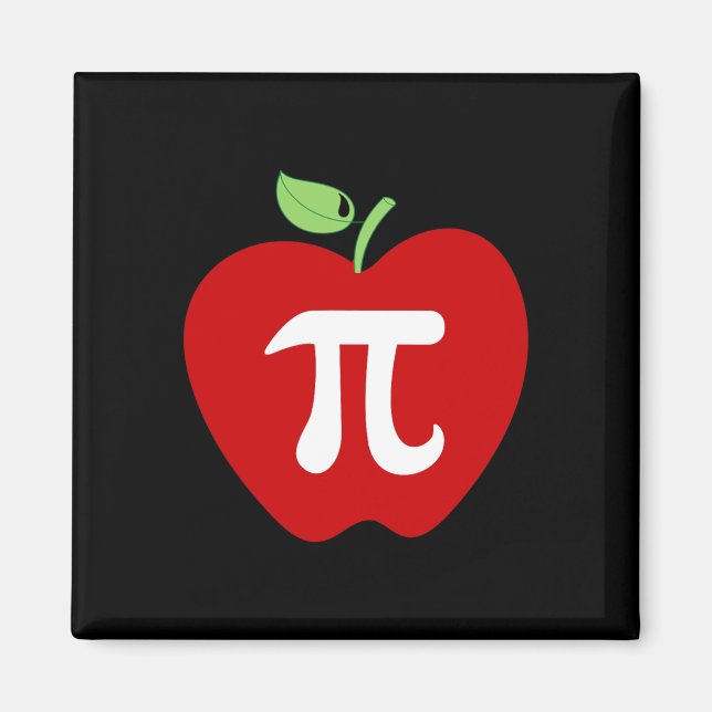 Apple Pi Apple Paj Food Älskare Math Teacher Stude Magnet (Framsidan)
