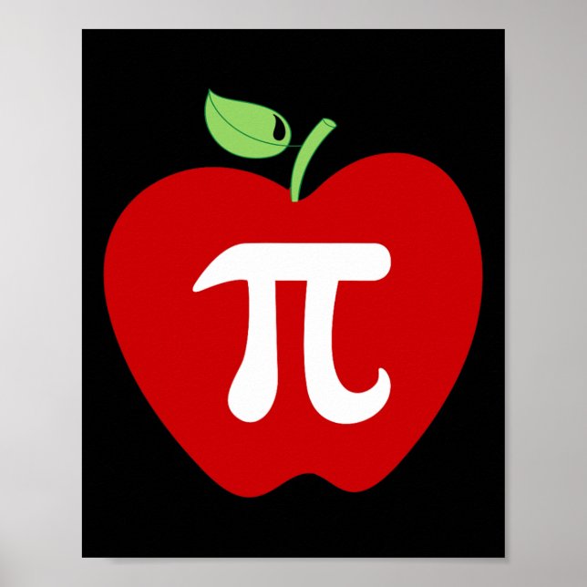 Apple Pi Apple Paj Food Älskare Math Teacher Stude Poster (Framsidan)