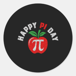 Apple Pi Day 3.14 Math Teacher Student Geek Nerd G Runt Klistermärke