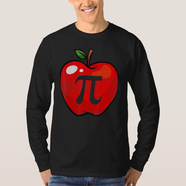 Apple Pi Day Math Älskare Lärare Student 3 14 Appl T Shirt (Framsida)