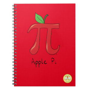 Apple Pi Day Math Teacher Funny Anteckningsbok