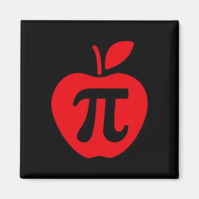 Apple Pi Day Shirt Magnet (Framsidan)