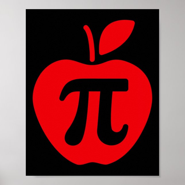 Apple Pi Day Shirt Poster (Framsidan)