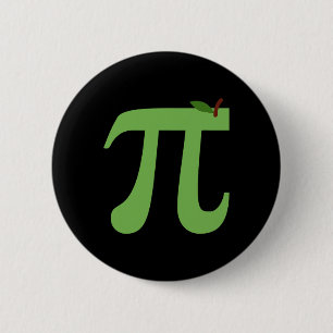 Apple Pi Funny Math Pi Day Paj-skämt för Math Kärl Knapp