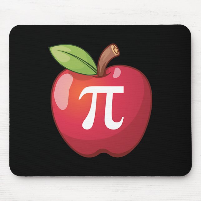 Apple Pi - Math Älskare Math Teacher Pi Day Musmatta (Framsidan)