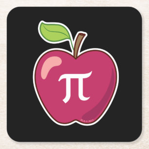 Apple Pi Underlägg Papper Kvadrat