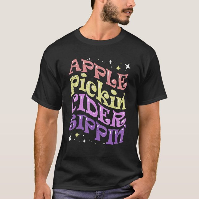 Apple Pickin Cider Sippin Apple Picking Crew Harve T Shirt (Framsida)