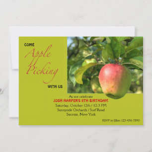 Apple Picking-inbjudan Inbjudningar