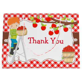 Apple Picking Red Hair Boy Födelsedagsfest