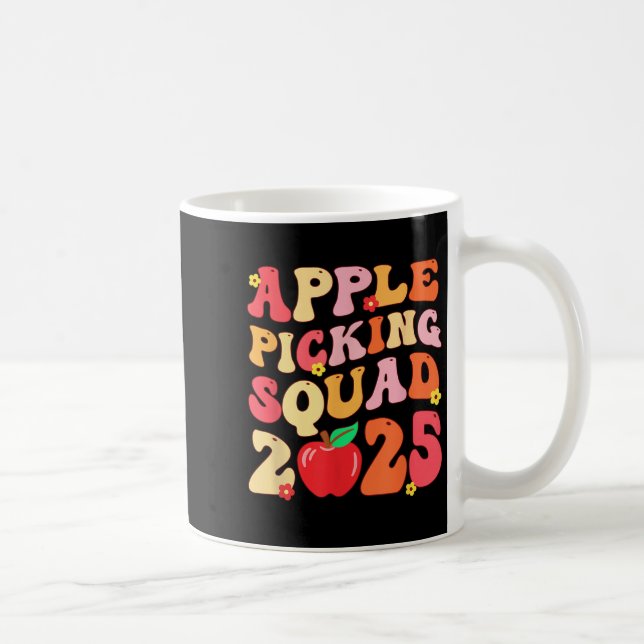 Apple Picking Squad 2025 Fall Farmer Apple Orchard Kaffemugg (Höger)