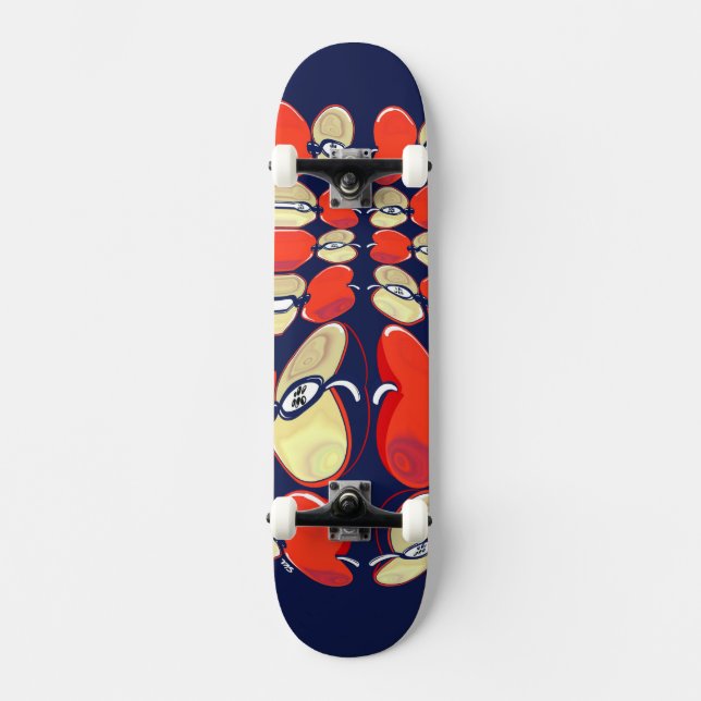 Apple Pop Skateboarddäck Mini Skateboard Bräda 18,5 Cm (Framsida)