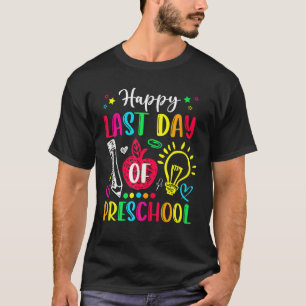 Apple Preschool Teacher Boy Girl Lycklig förra dag T Shirt