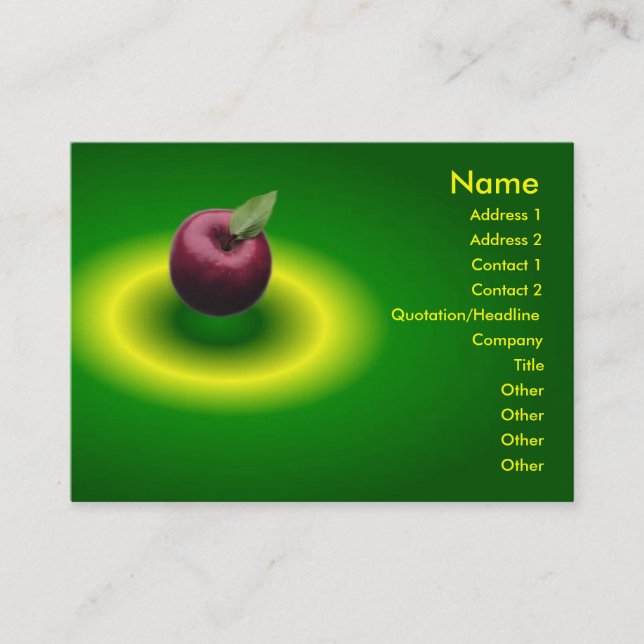Apple-profilkort Visitkort (Framsida)