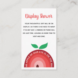 Apple Rainbow, Visning Shower för babyskor Tilläggskort