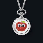 Äpple, röd frukt med googly ögon - Personlig Armbandsur<br><div class="desc">Den design du beskriver verkar charmig och lekfull. Ett äpple med röd tecknad med stort googly ögon ge är ett levande och animerad föremål. Den röda färg i äpplet kan visa sin färskhet och livlighet, medan leendet och det stora glappande ögon tillför en vänlig och roligt beröring till utformningen.användan av...</div>