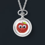 Äpple, röd frukt med googly ögon - Personlig Armbandsur<br><div class="desc">Den design du beskriver verkar charmig och lekfull. Ett äpple med röd tecknad med stort googly ögon ge är ett levande och animerad föremål. Den röda färg i äpplet kan visa sin färskhet och livlighet, medan leendet och det stora glappande ögon tillför en vänlig och roligt beröring till utformningen.användan av...</div>