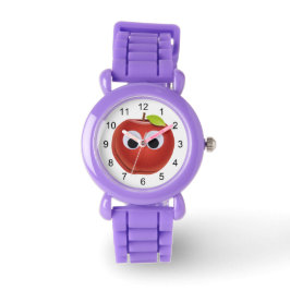 Äpple, röd frukt med googly ögon - Personlig Armbandsur