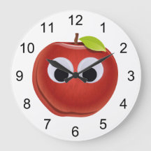 Äpple, röd frukt med googly ögon - Personlig
