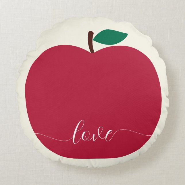 Äpple Rund Kudde (Framsidan)