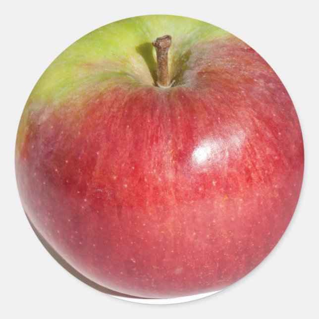 Äpple Runt Klistermärke (Framsida)