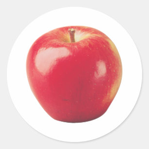 Äpple Runt Klistermärke