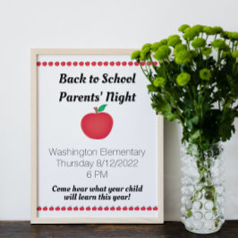 Apple School Poster