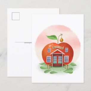 Apple Schoolhouse-vykort Vykort