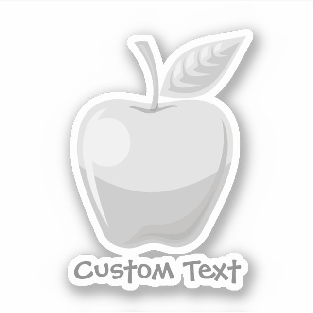 Apple Silver Klistermärken (Framsida)