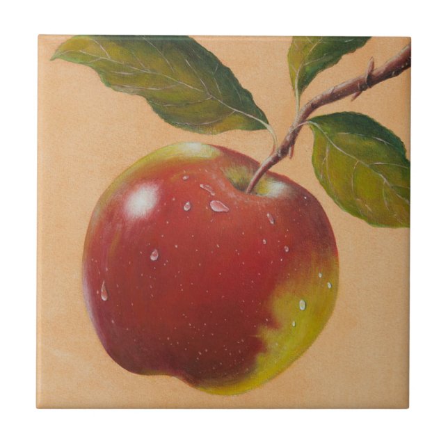 Apple skörd kakelplatta (Framsidan)