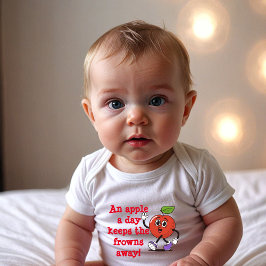 Apple Smiles: Adsible Retro Baby Bodykostym T Shirt
