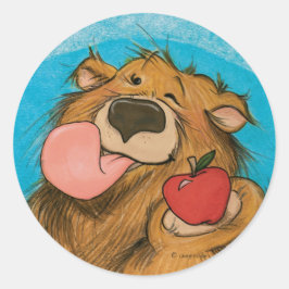 Apple som blinkar björnen/klistermärken runt klistermärke