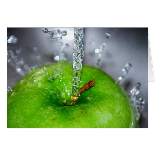 Apple Stänk-kort Hälsningskort (Framsidan Horizontal)