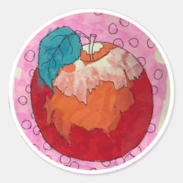 Apple Stickers 7 Runt Klistermärke