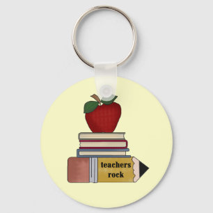 Apple Teacher Sten Tshirts och presenter Nyckelring