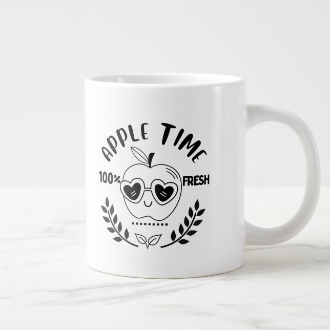 Apple-tid Jumbo Mugg (Höger)