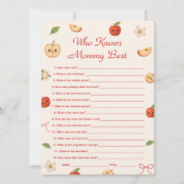 Äpple till min Öga-babyåkare som känner Mamma bäst Inbjudningar