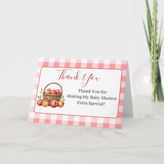 Äpple till min Öga-babyskare - tack för dina kort (Framsida)