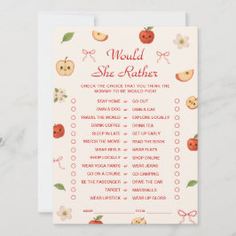 Äpple till min Öga-babyskor, skulle hon hellre lek Inbjudningar