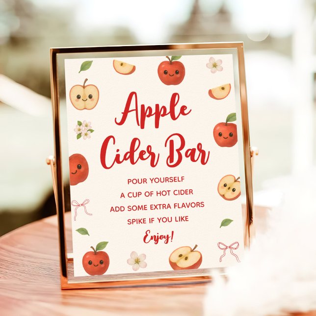 Äpple till min Öga-babystövel Äpple Cider Pub Poster (Skapare uppladdad)