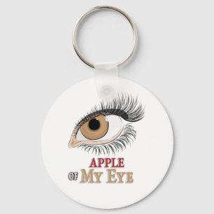 Äpple till min Öga Eyelash Art Nyckelring
