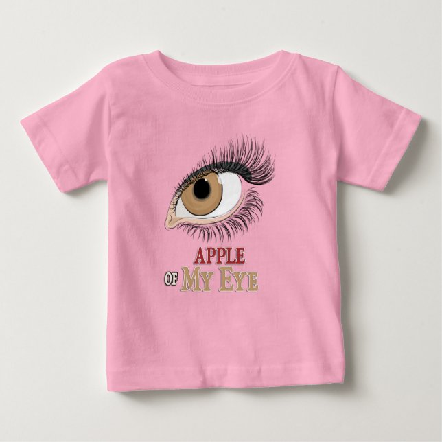 Äpple till min Öga Eyelash Art T Shirt (Framsida)
