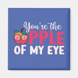 Äpple till min Öga-lustiga Cute Kids Alla hjärtans Magnet