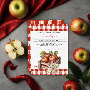 Äpple till min öga Red Orchard Baby Shower Inbjudningar