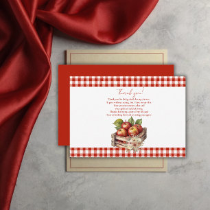 Äpple till min öga Red Orchard Baby Shower Tack Kort